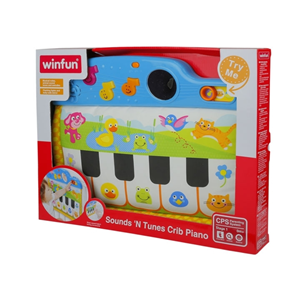 اسباب بازی پیانو آویز 5 کلید موزیکال وین فان winfun مدل 00217_اسباب بازی